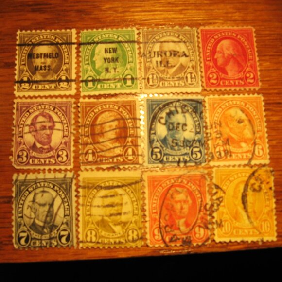 1926-34 Rotary Press Printing perf 11x10.5 USED set of 12 - 1/2 through 10 cents - Picture 1 of 4